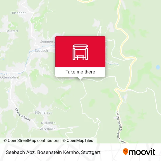 Карта Seebach Abz. Bosenstein Kernho