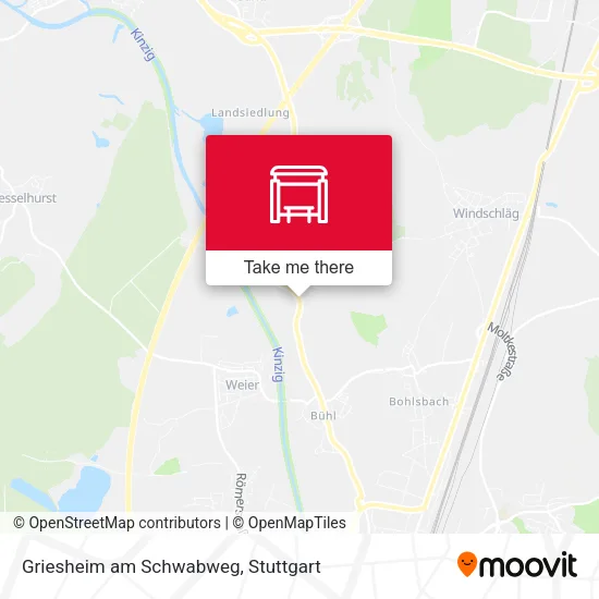 Карта Griesheim am Schwabweg