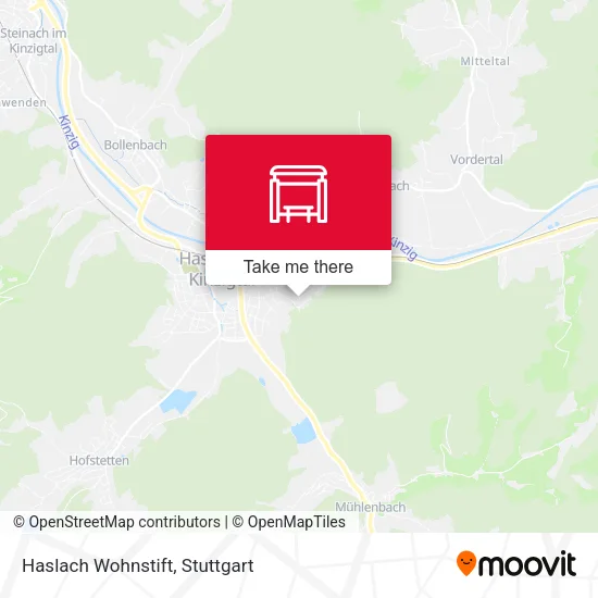 Карта Haslach Wohnstift