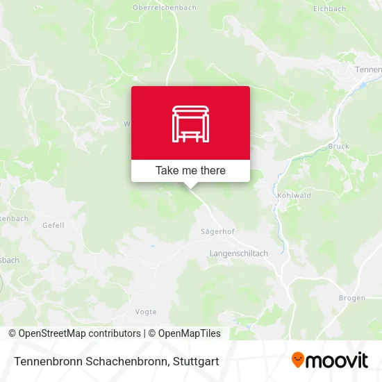 Карта Tennenbronn Schachenbronn