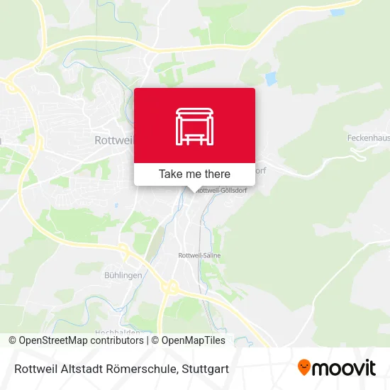 Карта Rottweil Altstadt Römerschule