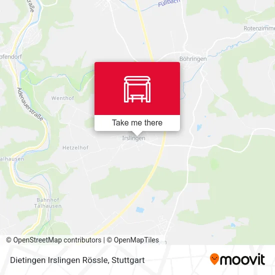 Карта Dietingen Irslingen Rössle