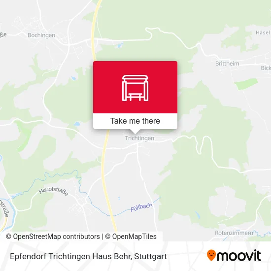 Карта Epfendorf Trichtingen Haus Behr