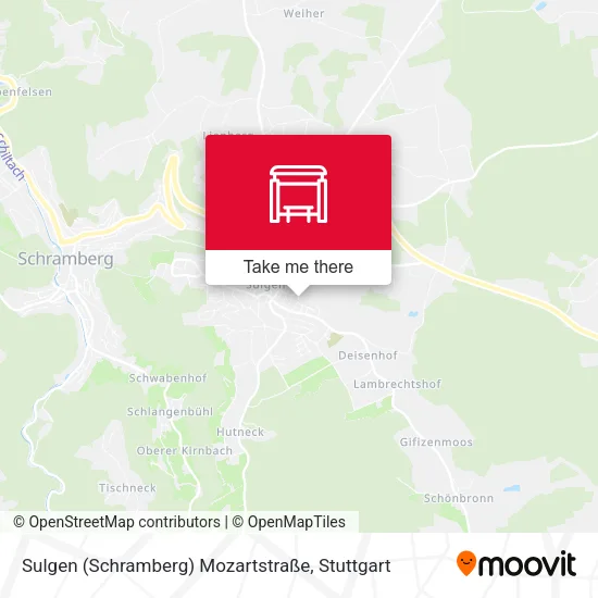 Карта Sulgen (Schramberg) Mozartstraße