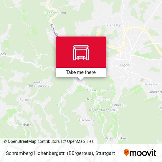 Карта Schramberg  Hohenbergstr. (Bürgerbus)