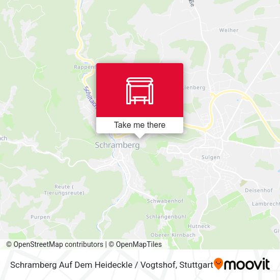 Карта Schramberg Auf Dem Heideckle / Vogtshof