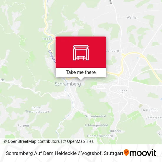 Карта Schramberg Auf Dem Heideckle / Vogtshof