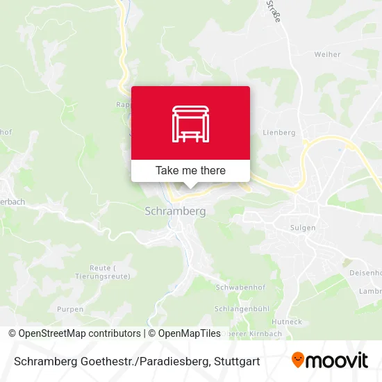 Карта Schramberg Goethestr. / Paradiesberg