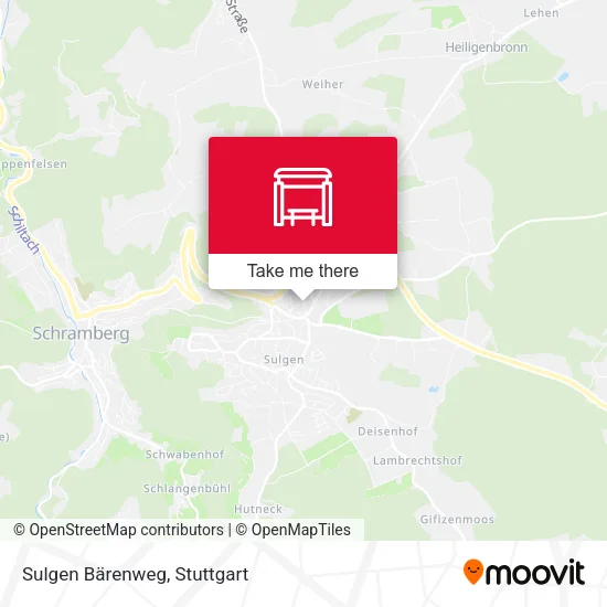 Карта Sulgen Bärenweg