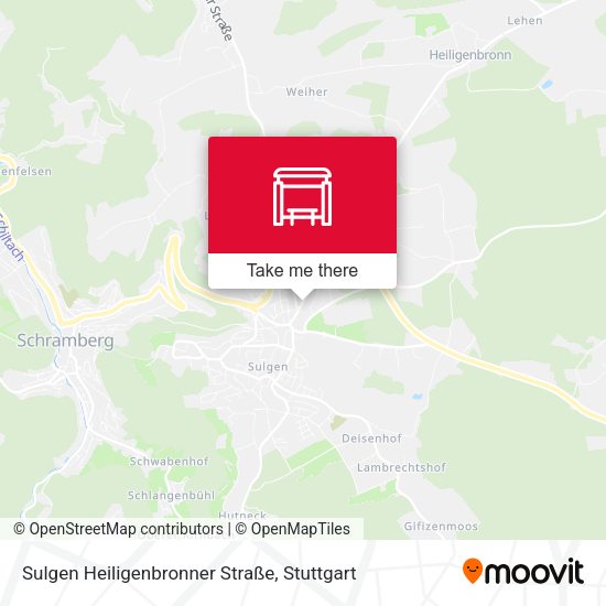 Карта Sulgen Heiligenbronner Straße