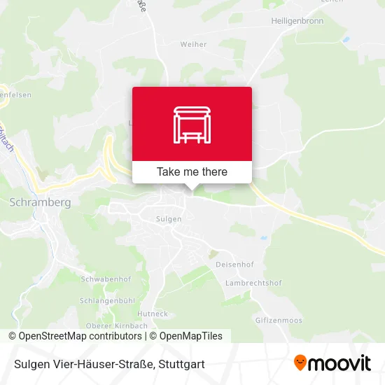 Карта Sulgen Vier-Häuser-Straße