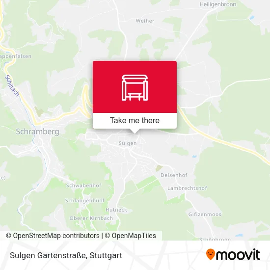 Карта Sulgen Gartenstraße