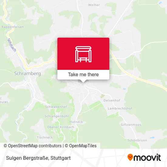 Карта Sulgen Bergstraße