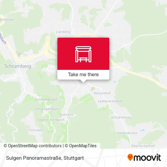 Карта Sulgen Panoramastraße
