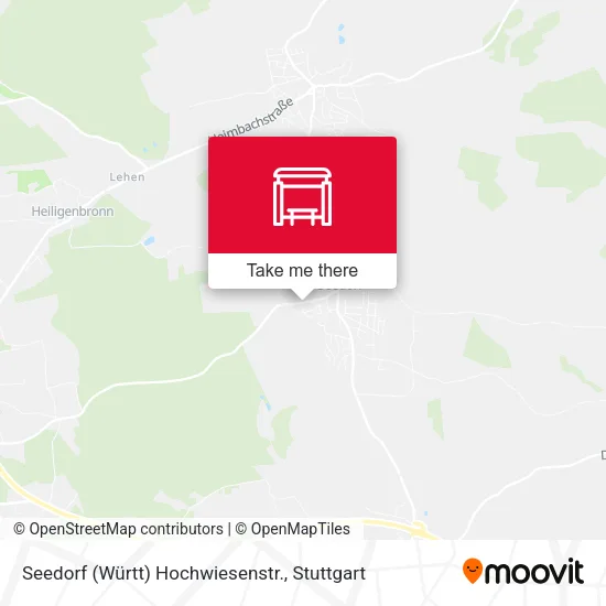 Карта Seedorf (Württ) Hochwiesenstr.