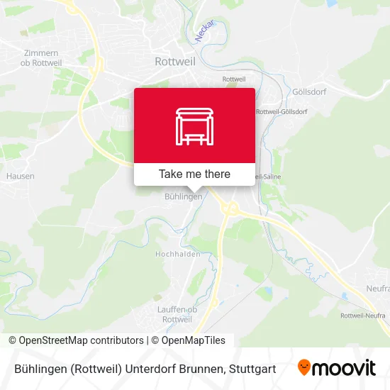 Карта Bühlingen (Rottweil) Unterdorf Brunnen
