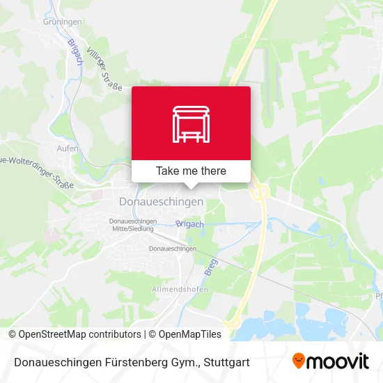 Карта Donaueschingen Fürstenberg Gym.