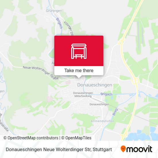 Карта Donaueschingen Neue Wolterdinger Str