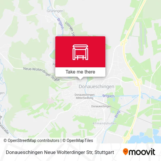 Карта Donaueschingen Neue Wolterdinger Str