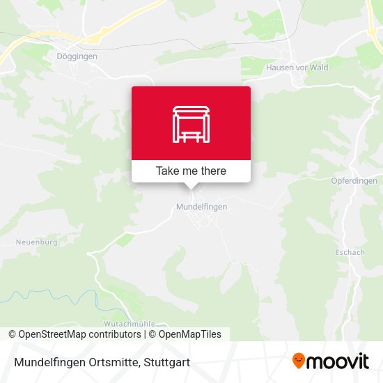 Карта Mundelfingen Ortsmitte
