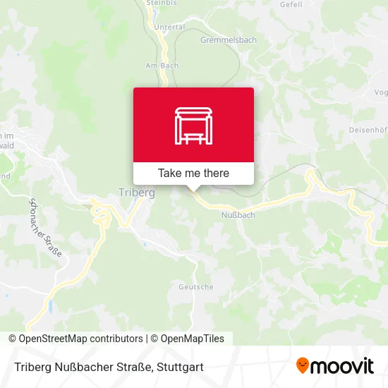 Карта Triberg Nußbacher Straße