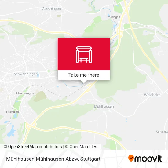 Карта Mühlhausen Mühlhausen Abzw