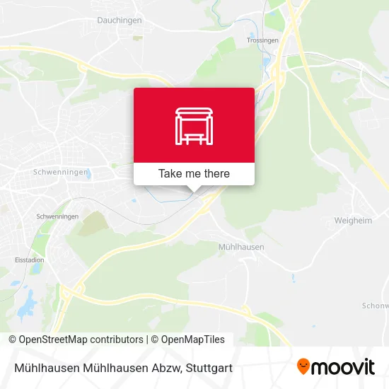 Карта Mühlhausen Mühlhausen Abzw