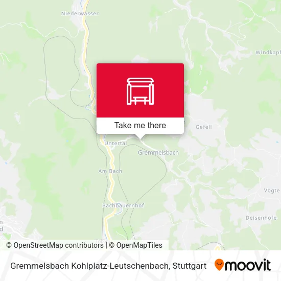 Карта Gremmelsbach Kohlplatz-Leutschenbach