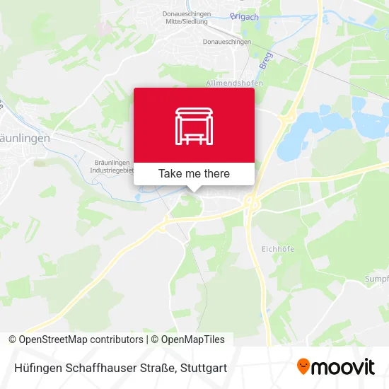 Карта Hüfingen Schaffhauser Straße