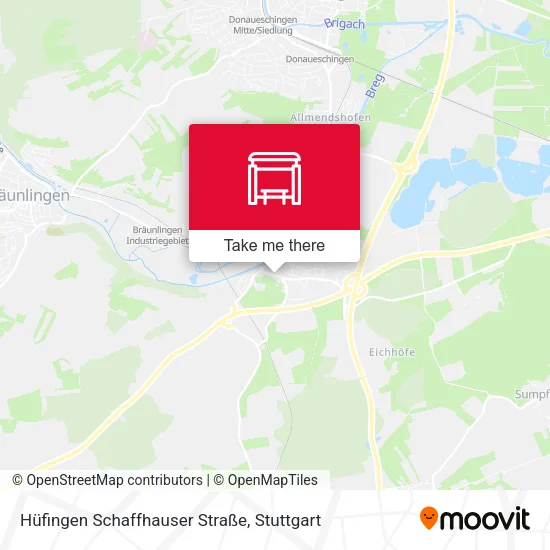 Карта Hüfingen Schaffhauser Straße