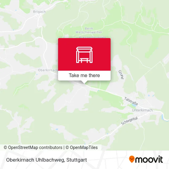 Карта Oberkirnach Uhlbachweg