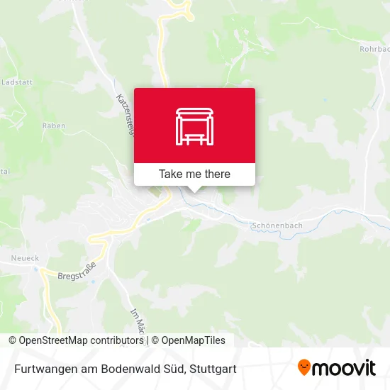Карта Furtwangen am Bodenwald Süd