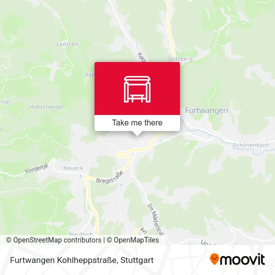 Карта Furtwangen Kohlheppstraße