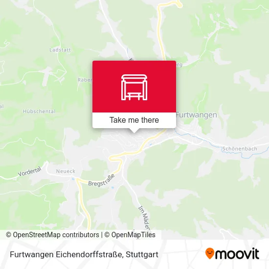 Карта Furtwangen Eichendorffstraße
