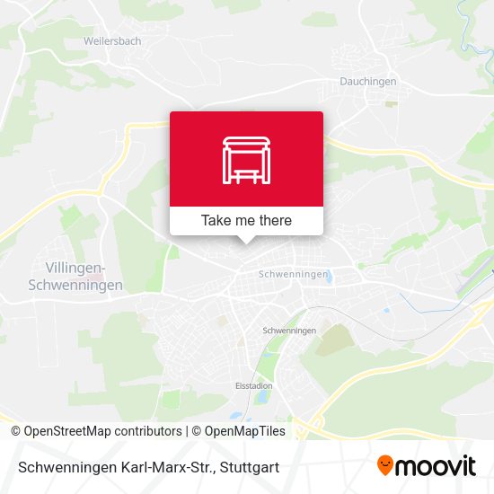 Карта Schwenningen Karl-Marx-Str.
