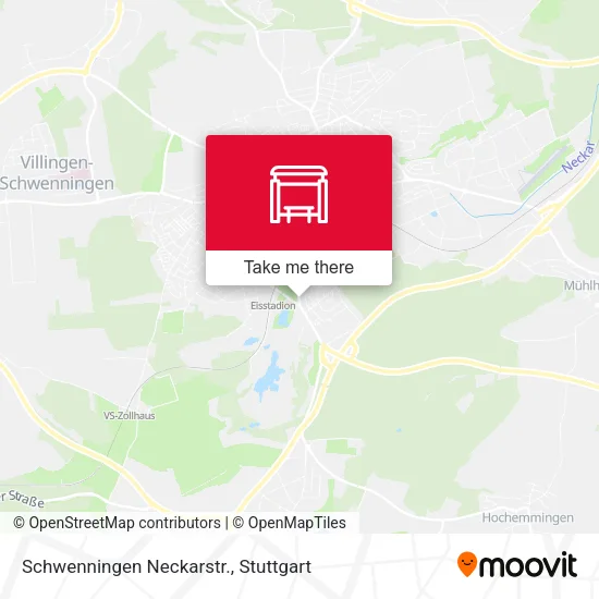 Карта Schwenningen Neckarstr.