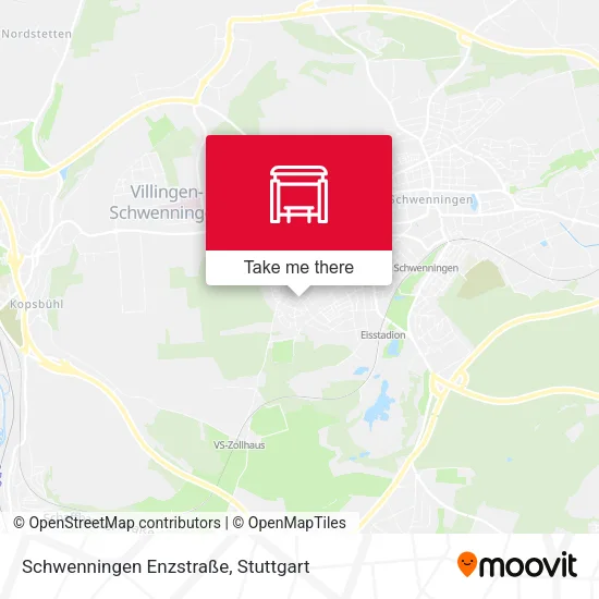 Карта Schwenningen Enzstraße