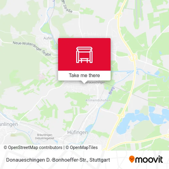Карта Donaueschingen D.-Bonhoeffer-Str.