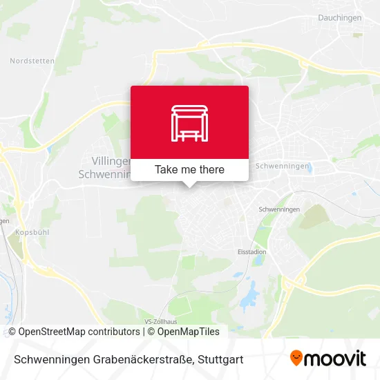 Карта Schwenningen Grabenäckerstraße