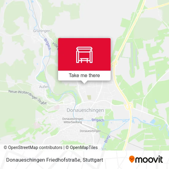 Карта Donaueschingen Friedhofstraße