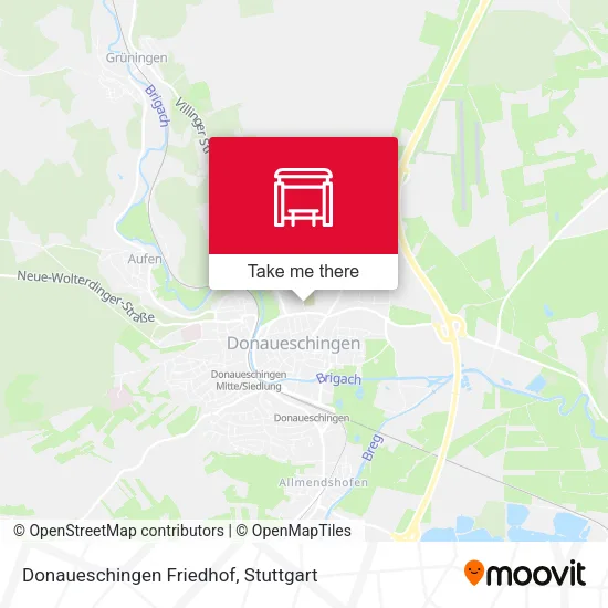 Карта Donaueschingen Friedhof