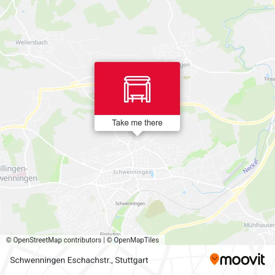 Карта Schwenningen Eschachstr.