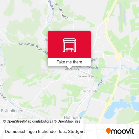 Карта Donaueschingen Eichendorffstr.