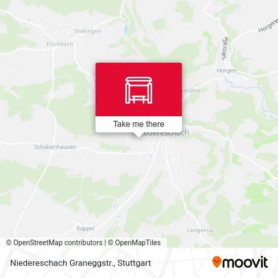 Карта Niedereschach Graneggstr.