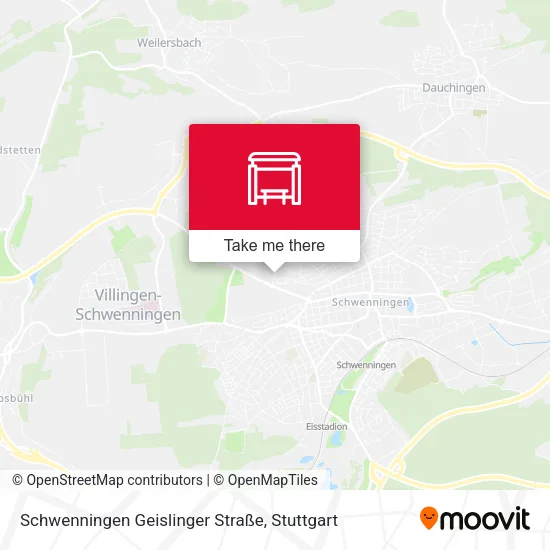 Карта Schwenningen Geislinger Straße