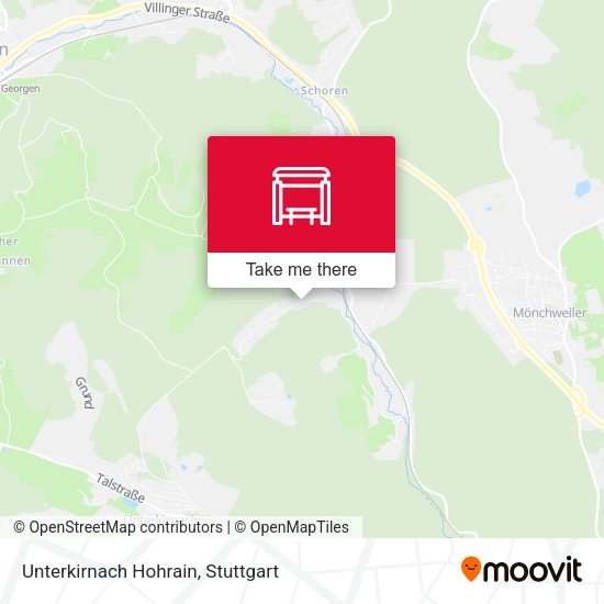 Карта Unterkirnach Hohrain