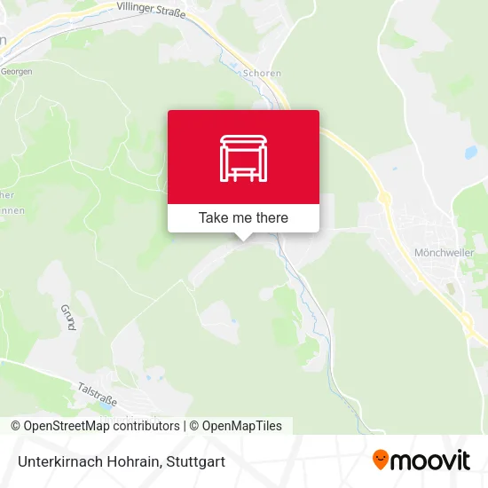 Карта Unterkirnach Hohrain