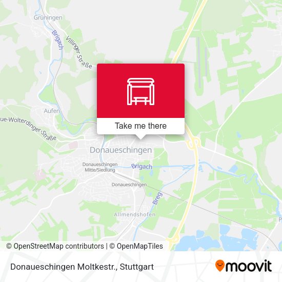 Карта Donaueschingen Moltkestr.