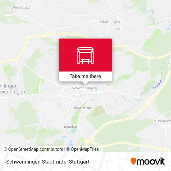 Карта Schwenningen Stadtmitte