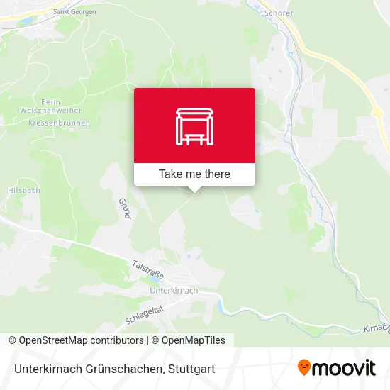 Карта Unterkirnach Grünschachen